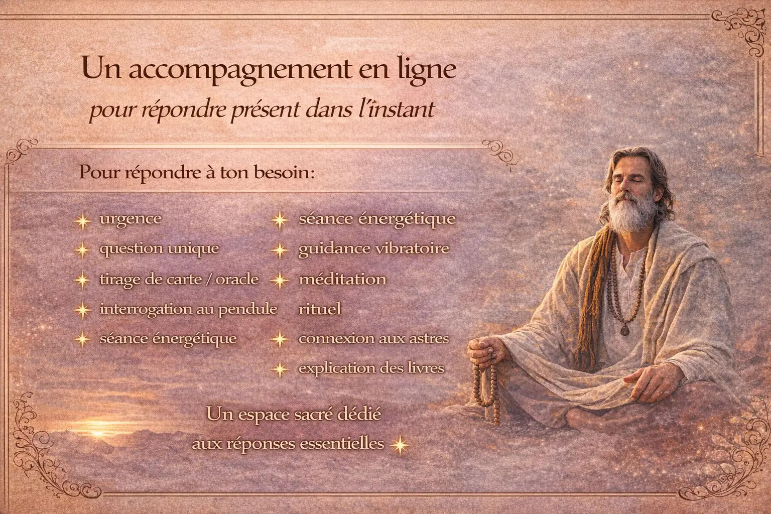 Accompagnement en ligne vers l'éveil de la conscience